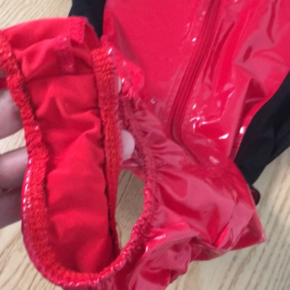 Womens Playboy Racecar Driver Halloween Costume Faux Leather Stretchy Medium - Picture 5 of 6